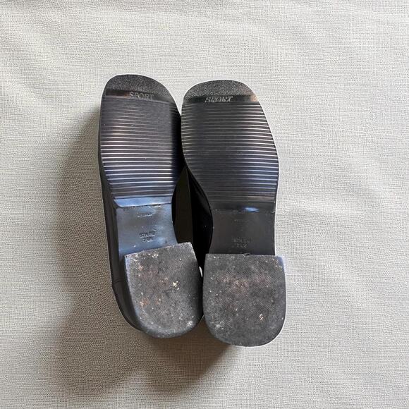 Vintage 90s Bally Leather Lace-Up Loafers | Square Toe Oxfords Size EU 37.5 - Picture 7 of 8